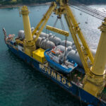 Two 22-metre, 320-tonne harbour tugs shipped from Vietnam to France.